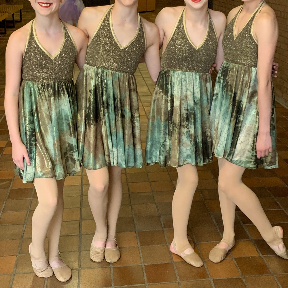 Lyrical or contemporary dance costume